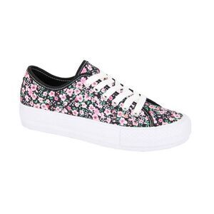 Rdek Womens/Ladies Floral Sneakers / Black